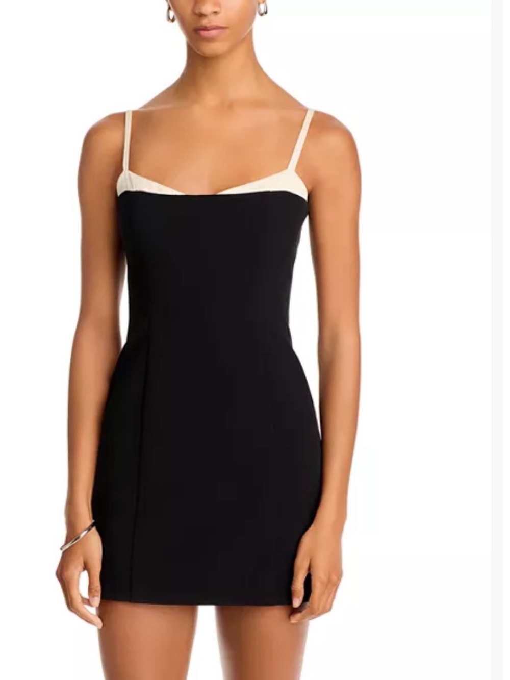 French Connection Azra Contrast Trim Mini Dress